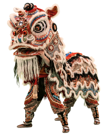 representación de un disfraz de dragón , liondance